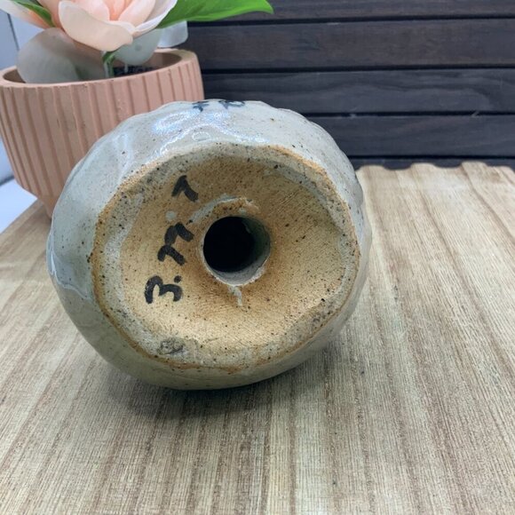 Tonala Mexican Vintage Sandstone Owl Hand Painted Folk Art Pottery - Picture 5 of 8